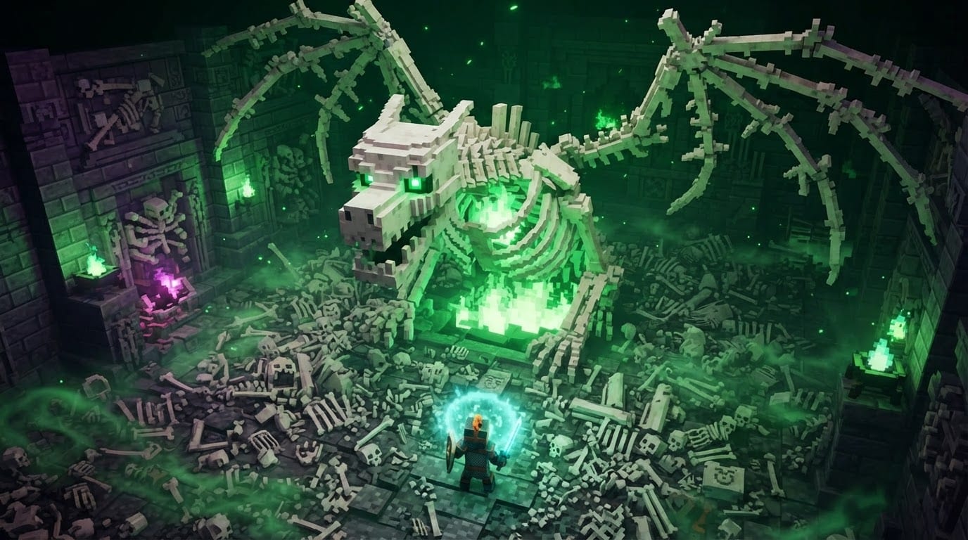 Battle enormous dungeon bosses