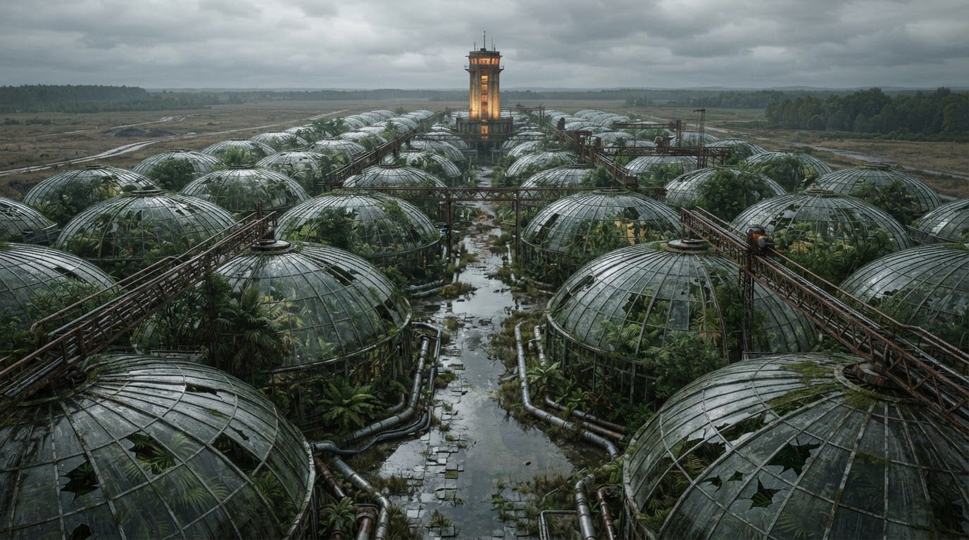 Automated greenhouse megastructure