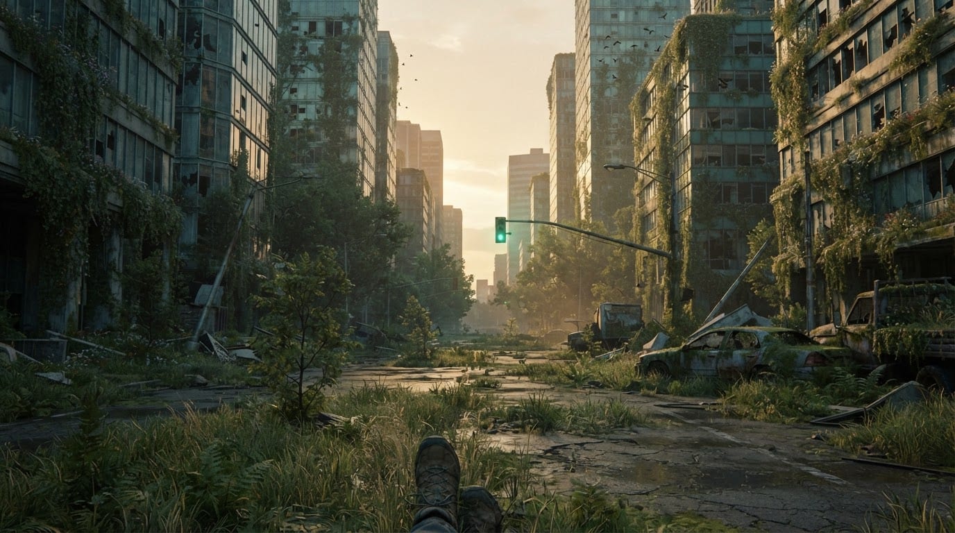 Wander and map the empty city