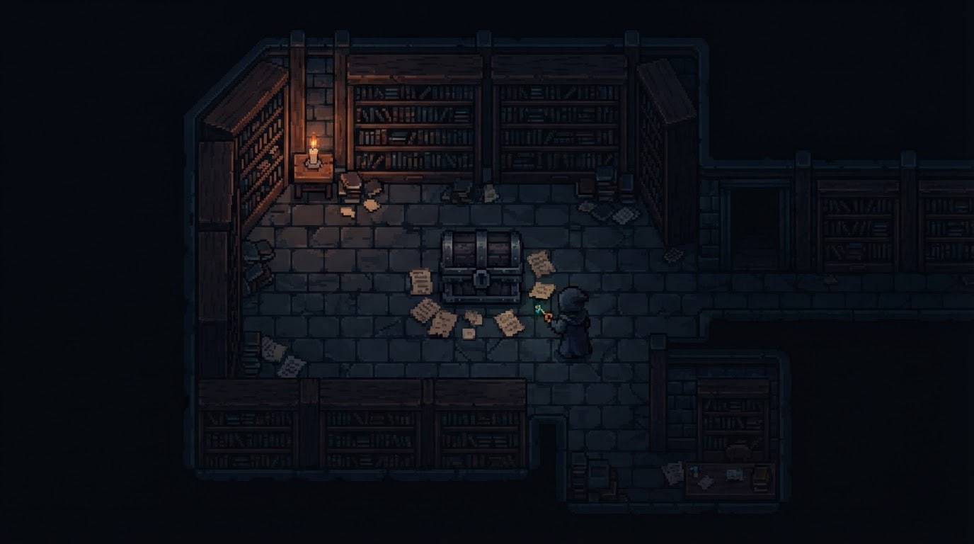 Solve the locked library puzzle