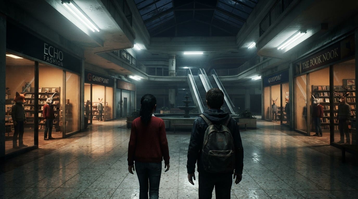 The midnight shopping mall