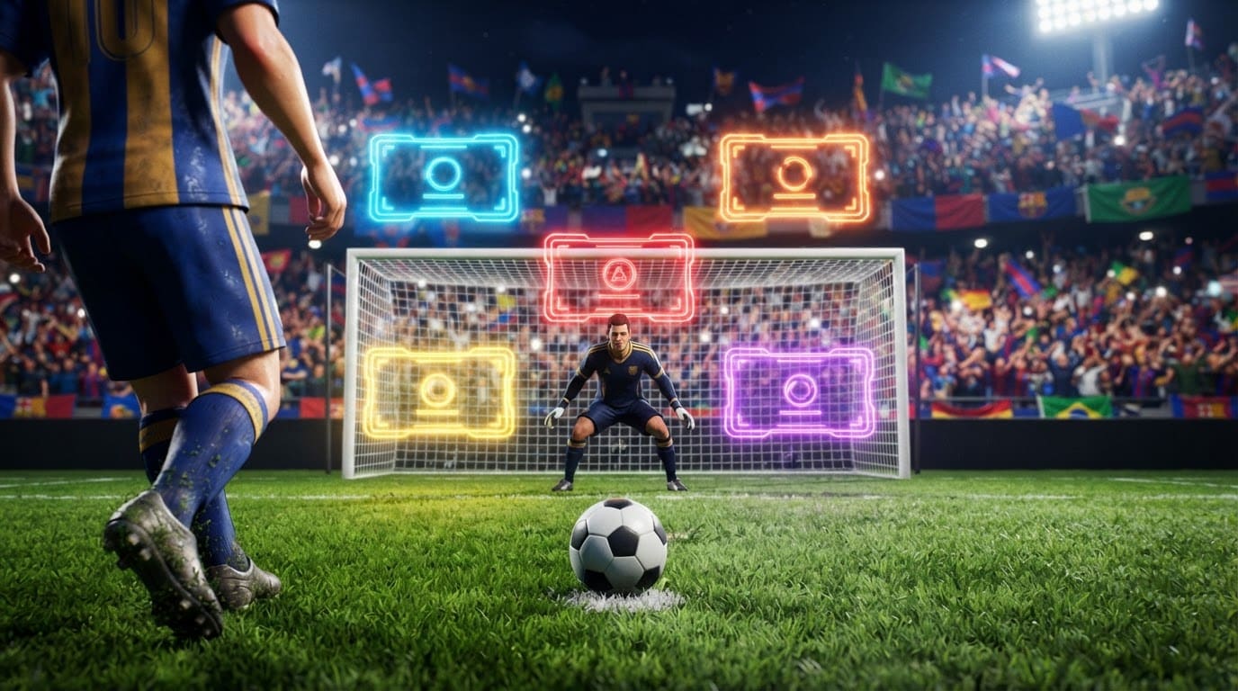 Tendang Penalti dengan Kuiz