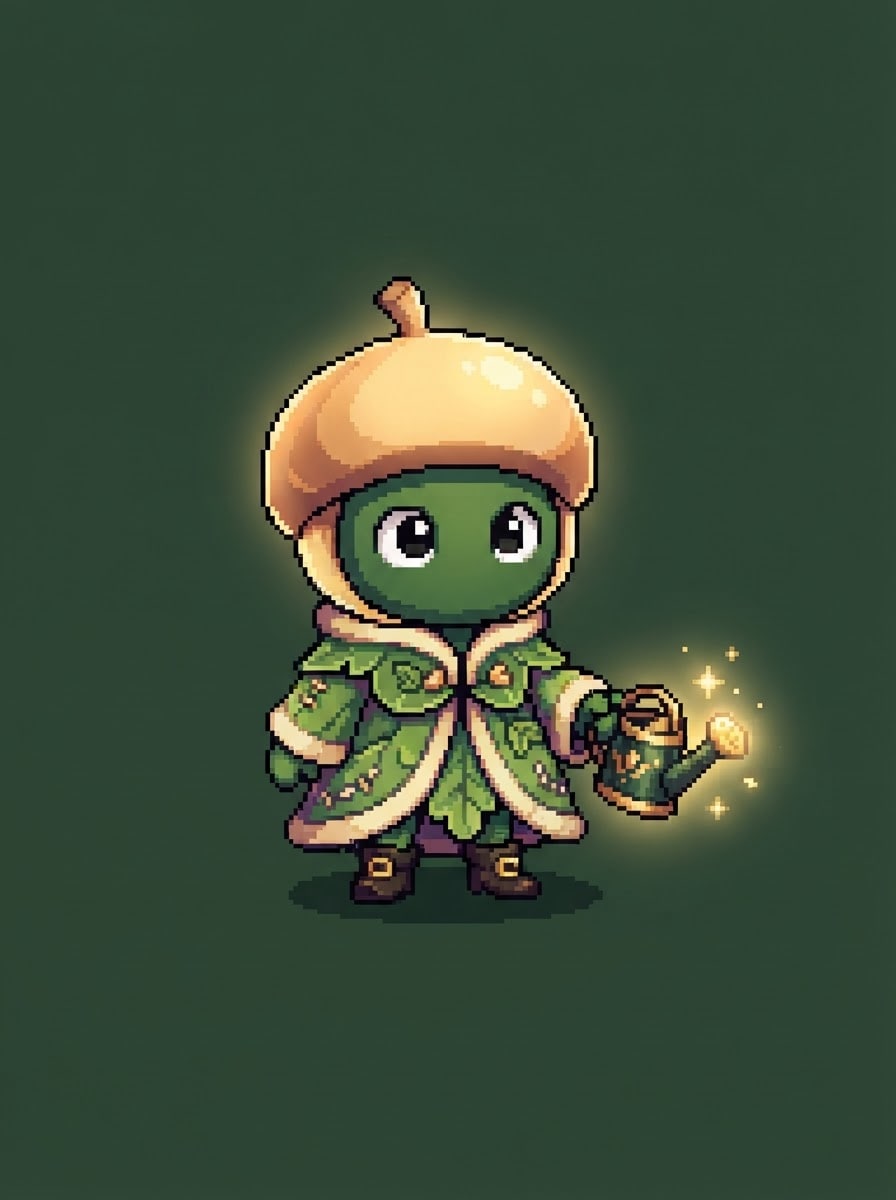 Tiny robed forest sprite