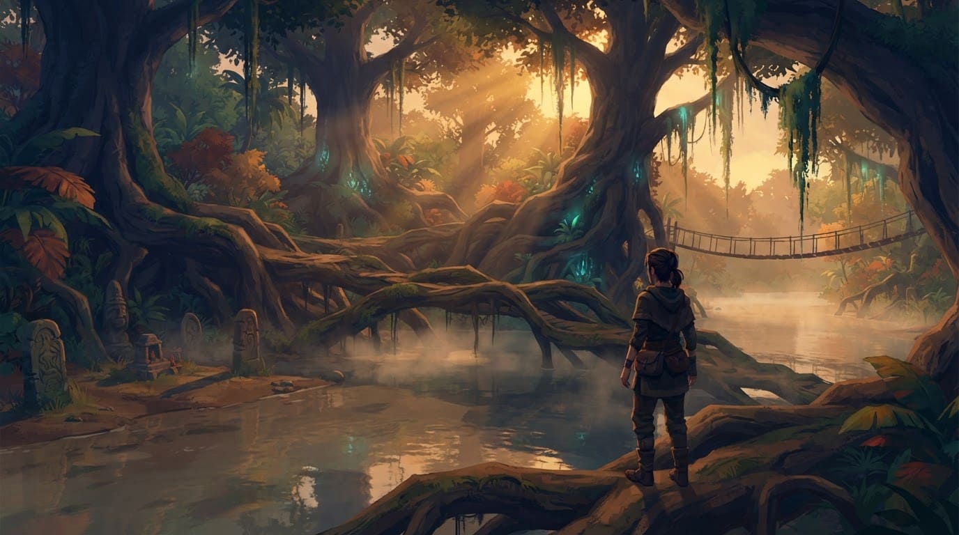 The sacred riverside grove