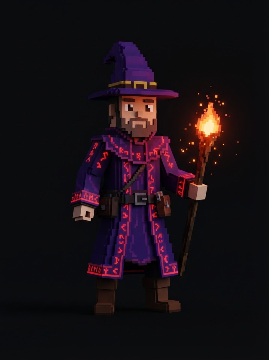 Mago explorador do Nether