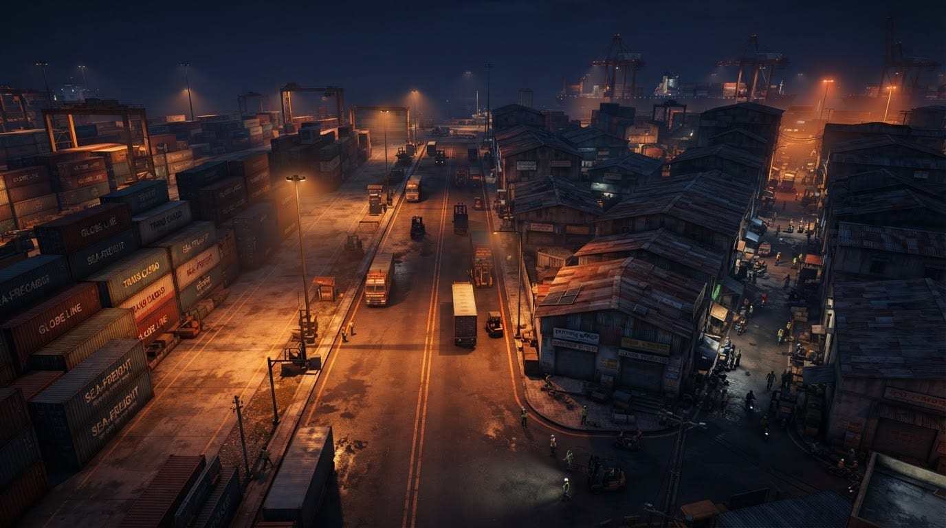 Industrial port district