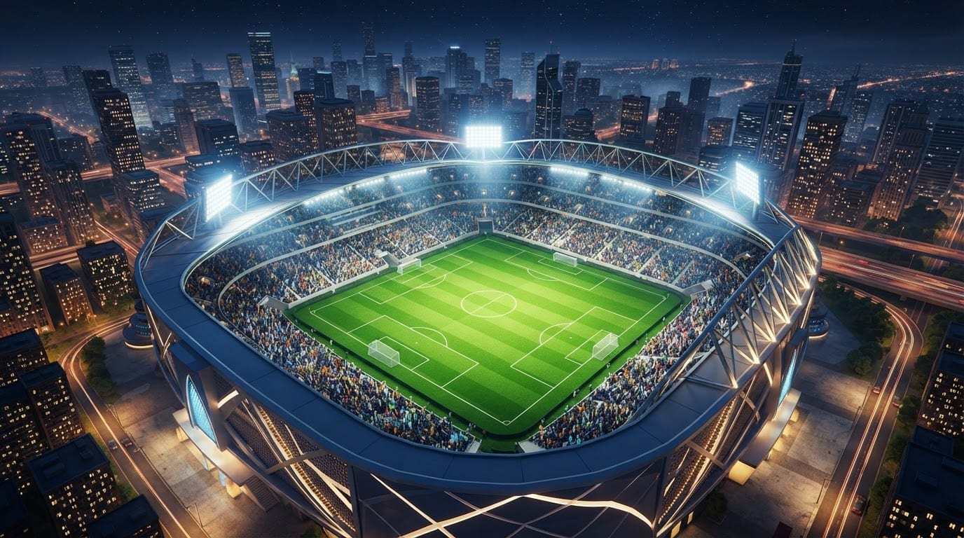 Modern city mega-stadium
