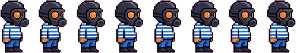 Gas Mask Idle 8 Frame Sheet