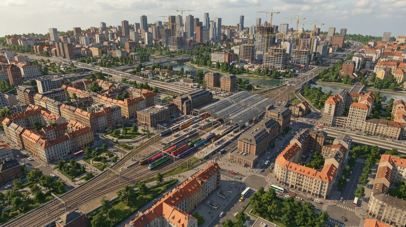 Conecta barrios con trenes