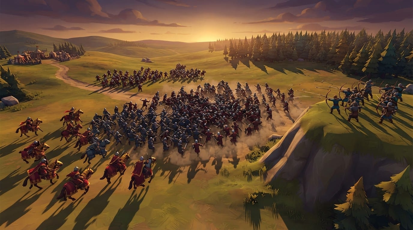 Crush a rival army