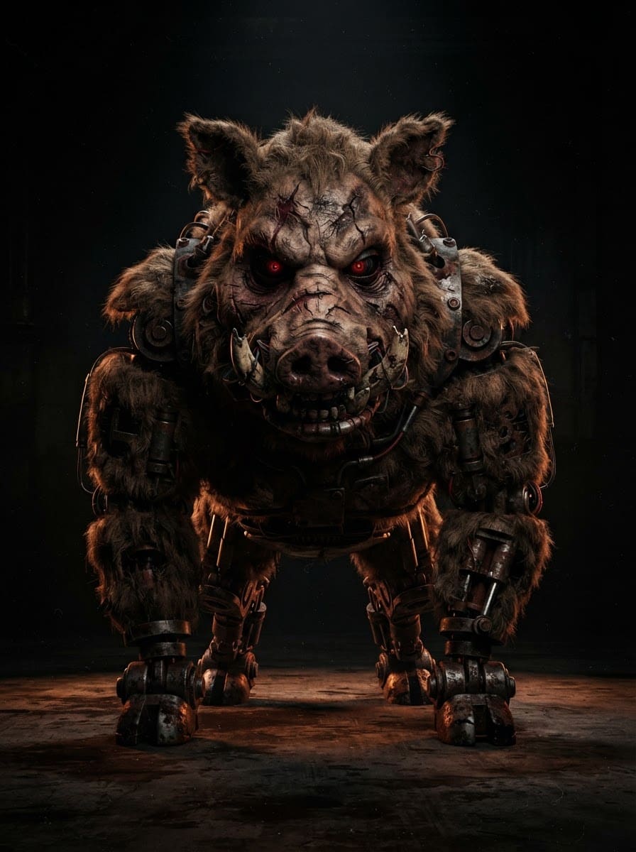 Bruno the Boar animatronic