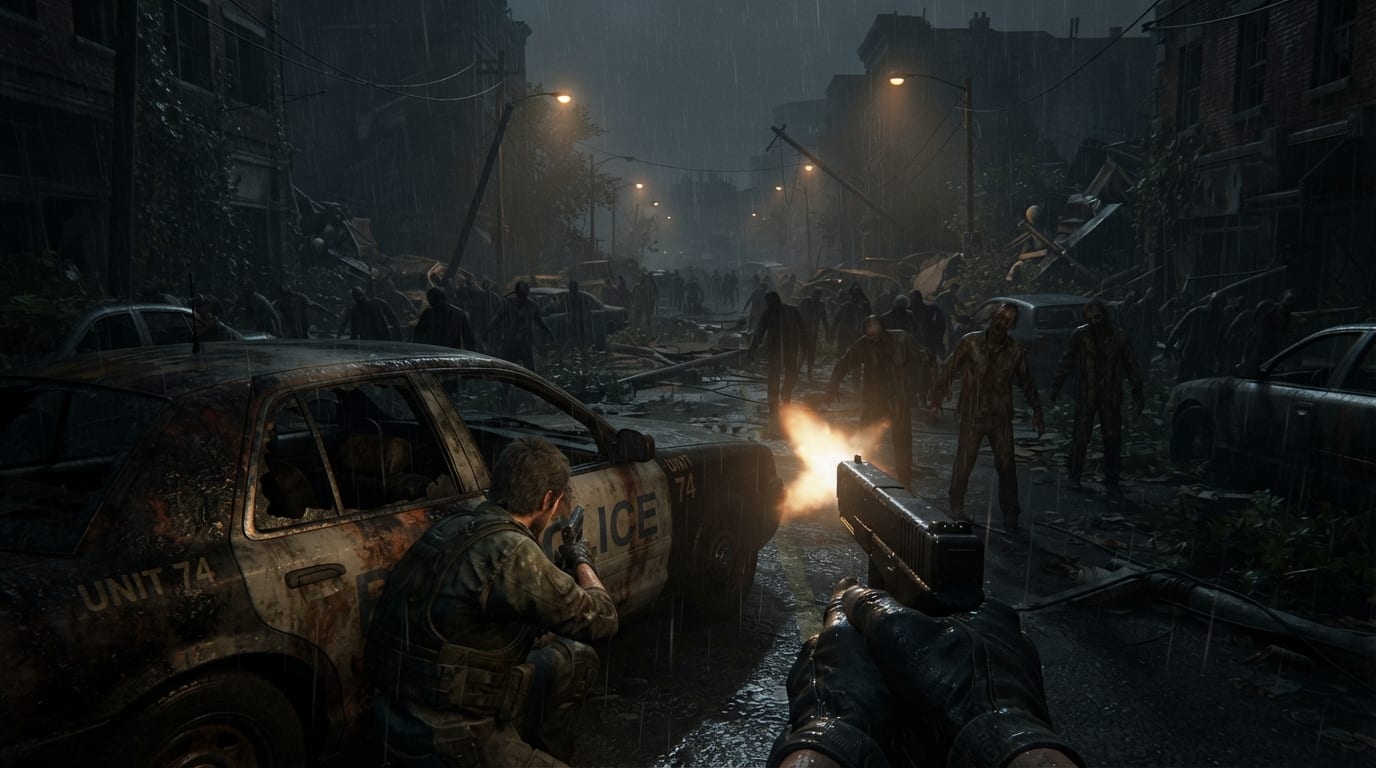 Hold a street against a zombie horde