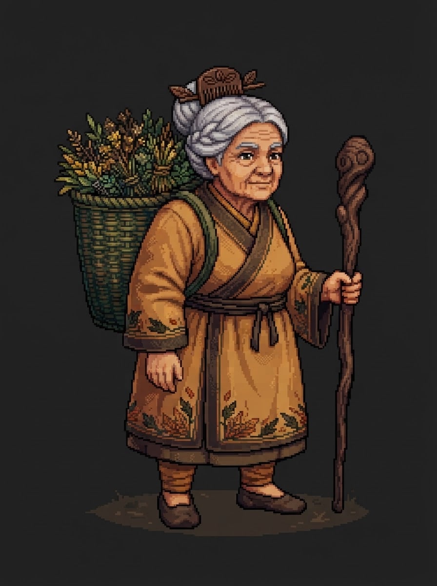 Wandering elder herbalist