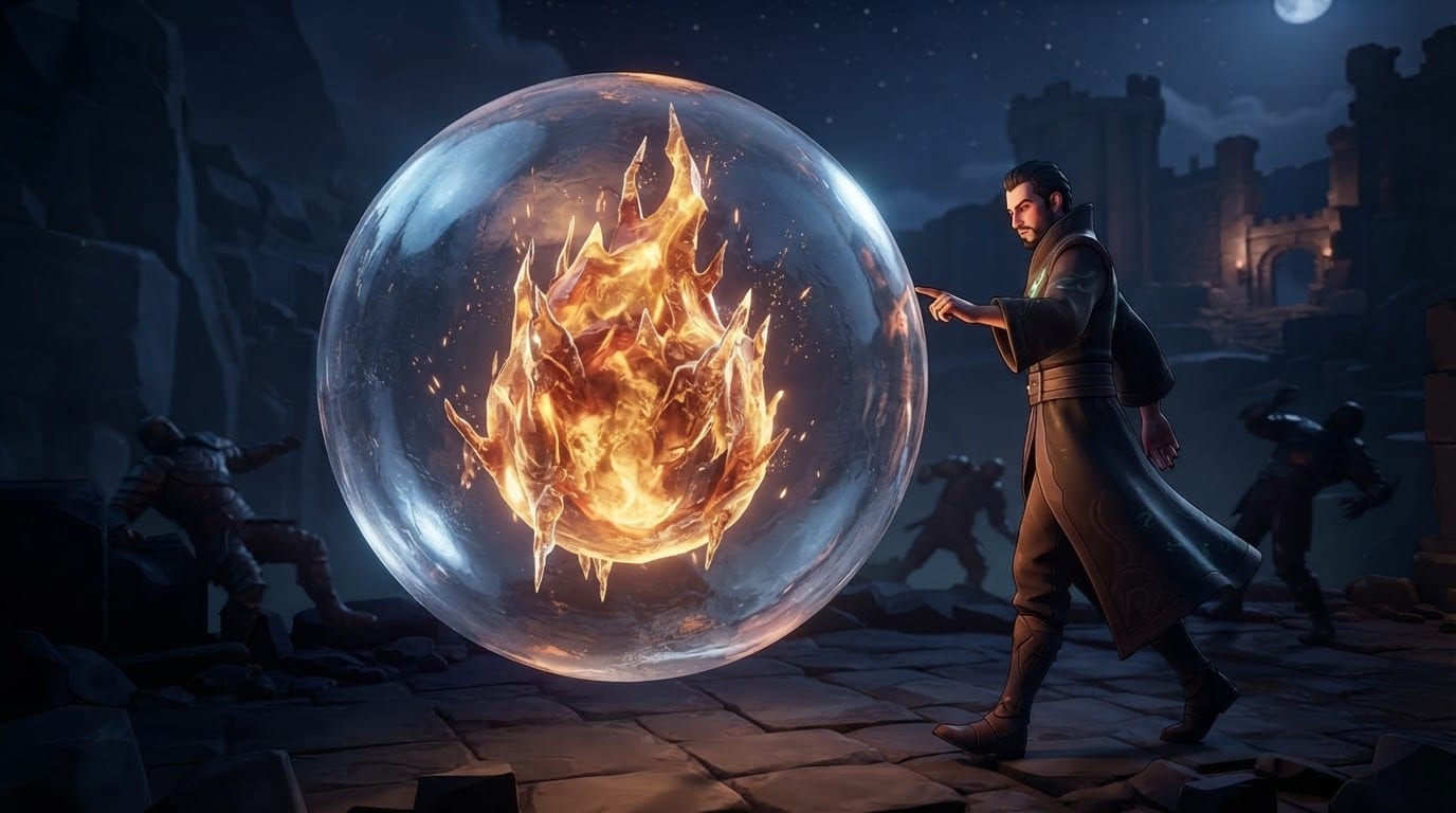 Freeze time around their spell and redirect it