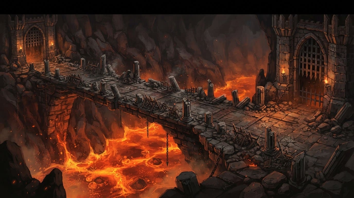 A molten bridge fort