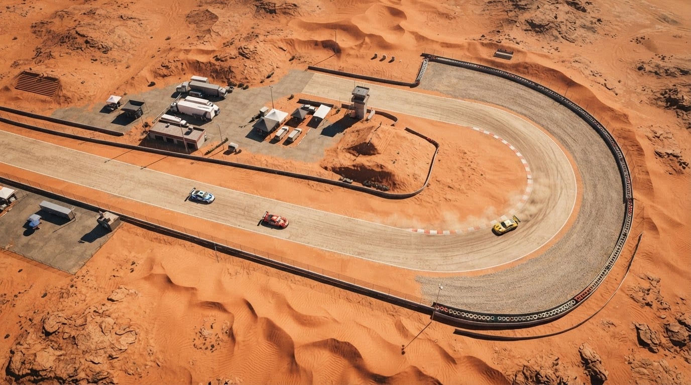 Desert high-speed track