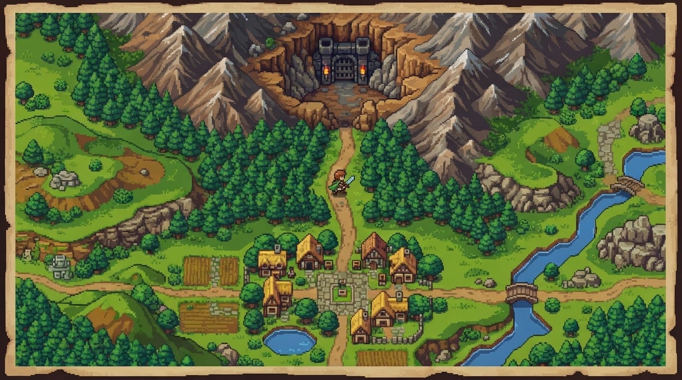 Explore the overworld map