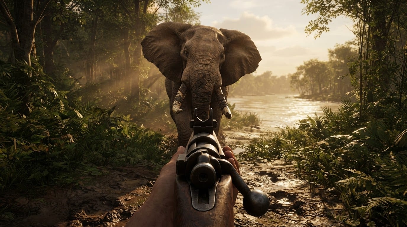 Traquer l'éléphant géant