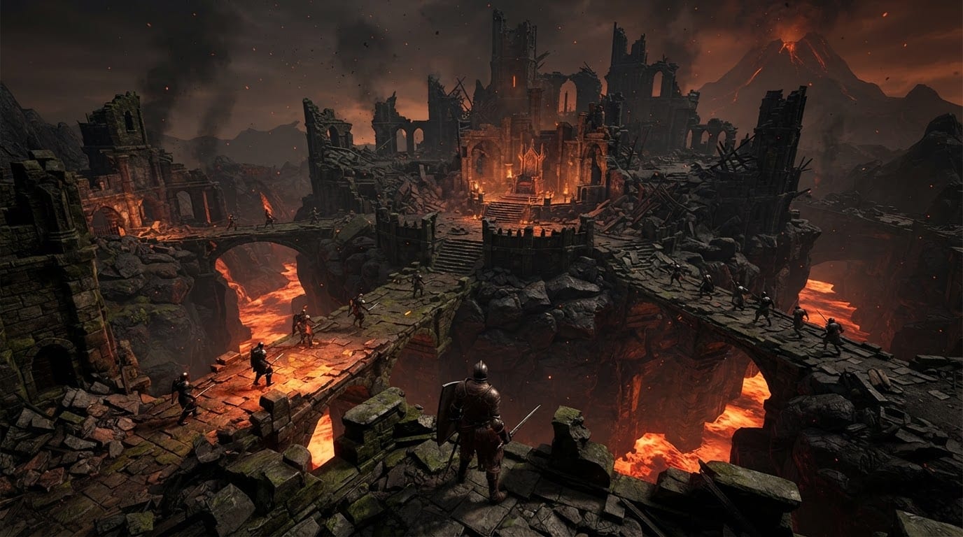 Les ruines du château volcanique