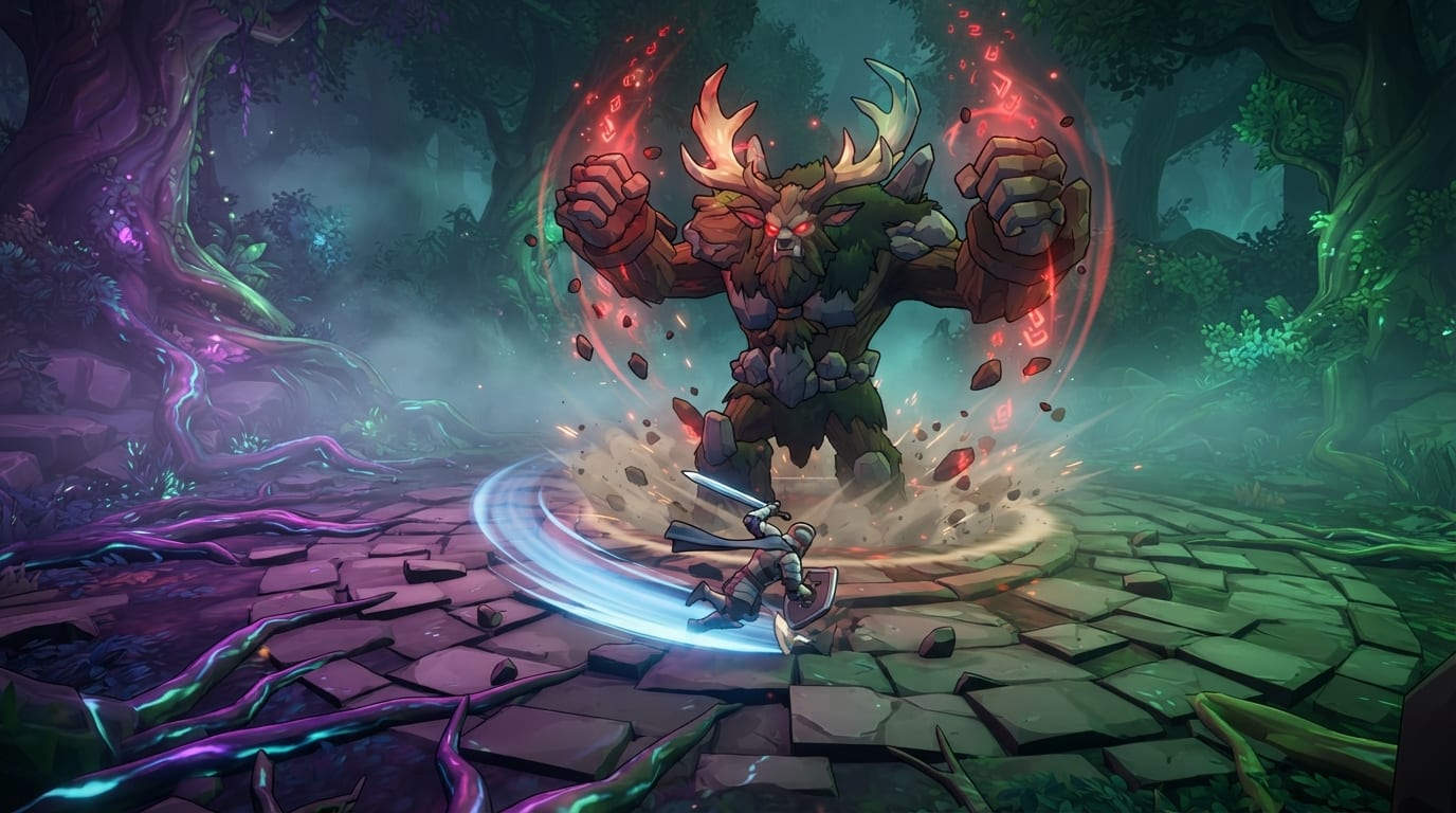 Fight the forest boss