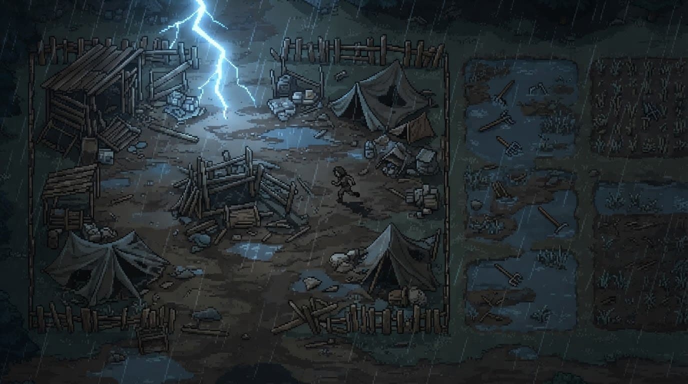 Una tormenta lo destruye todo