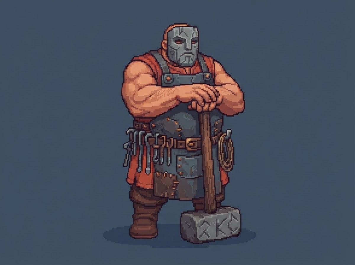 El constructor de muros — con máscara