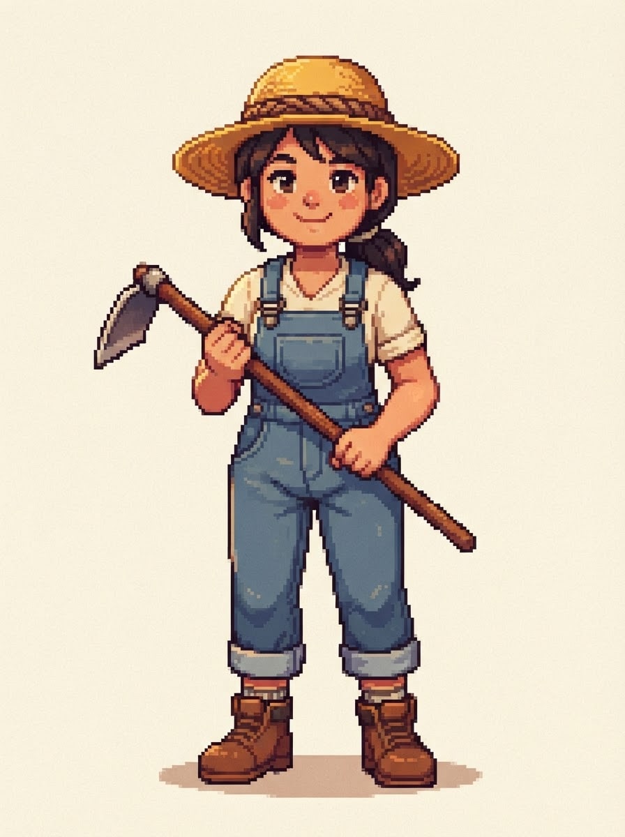 La joven agricultora