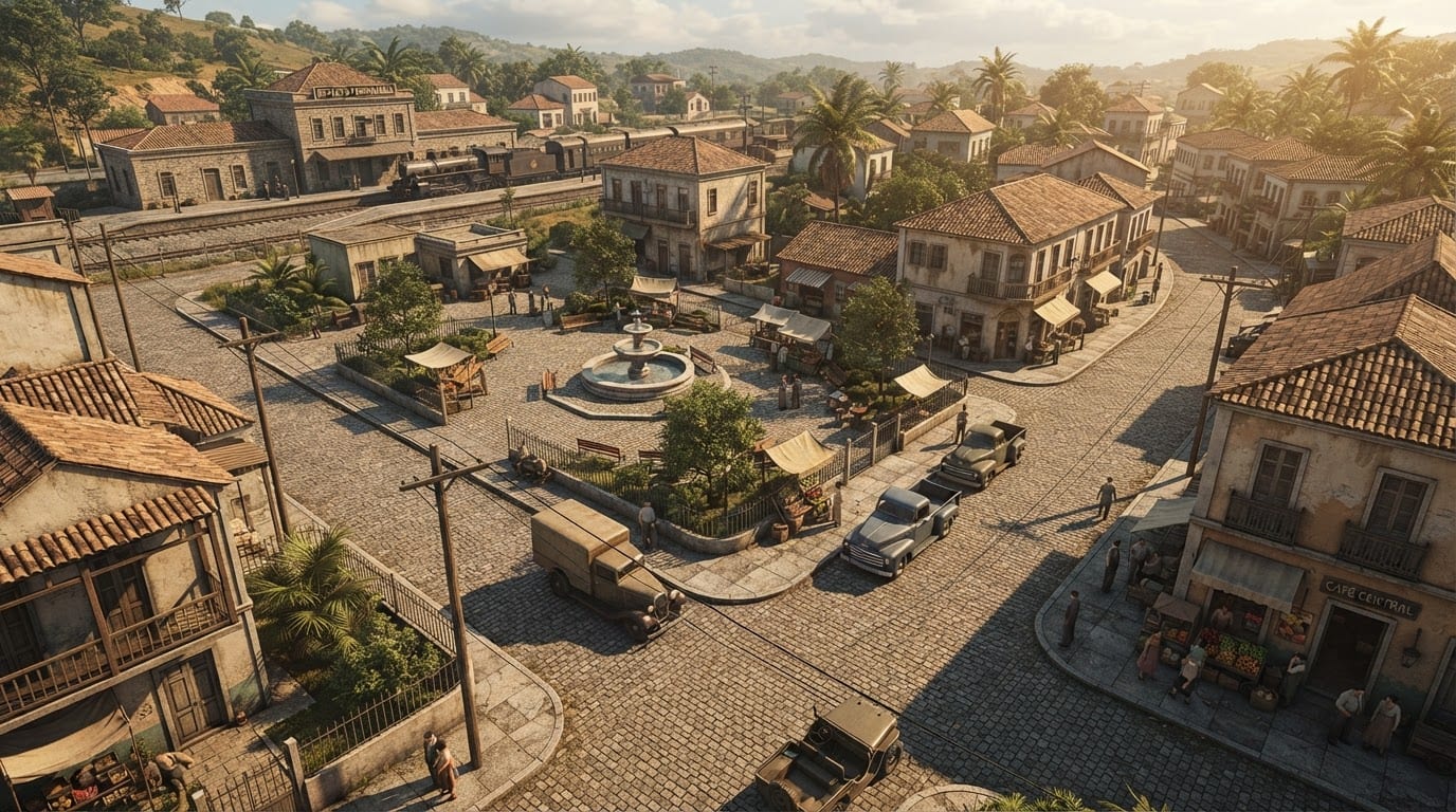 Explore o bairro brasileiro dos anos 1940