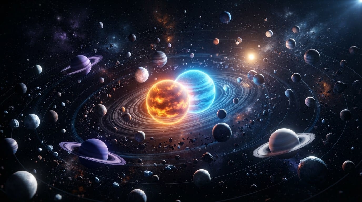 Build a cosmic solar system