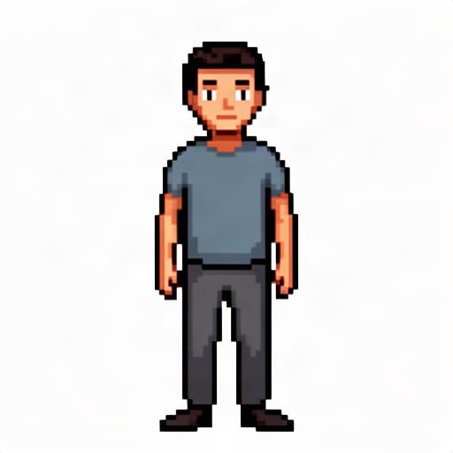 Pixel Art Standing Man