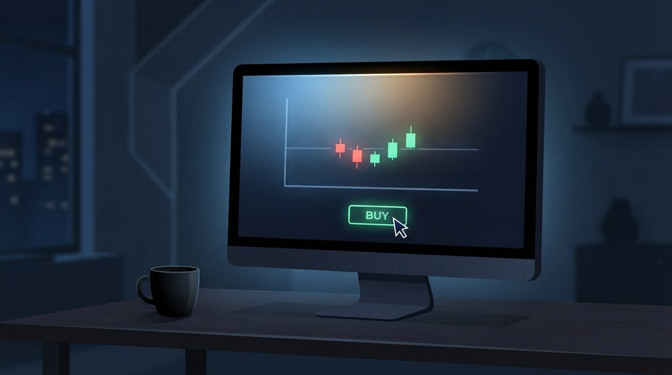 Watch your first trade open