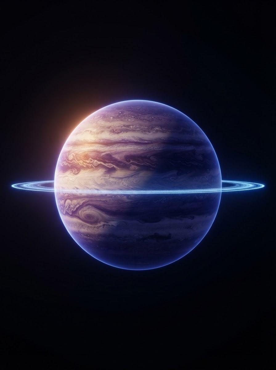 A banded gas giant