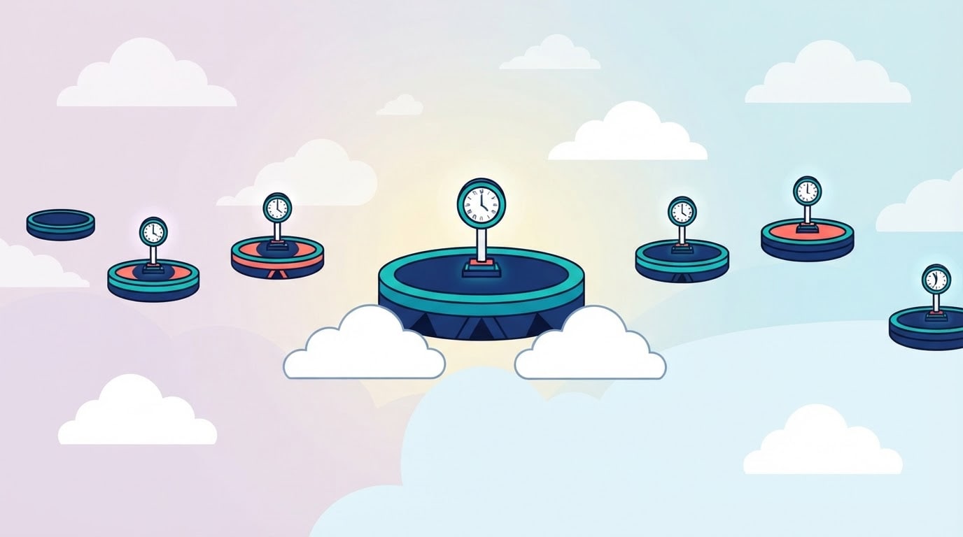 Floating cloud islands