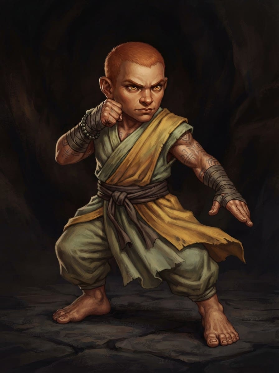Kellen, gnome monk