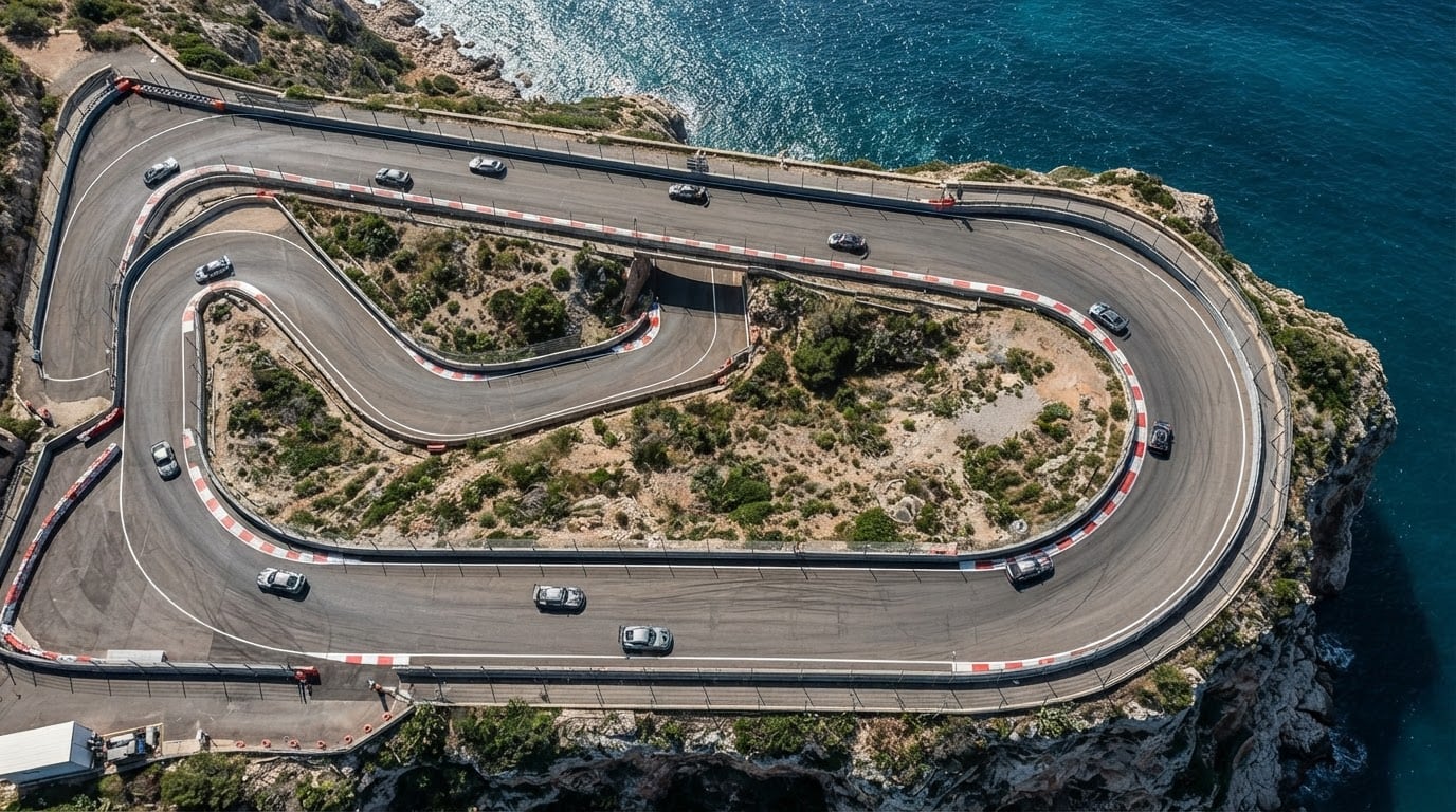 Coastal cliffside circuit