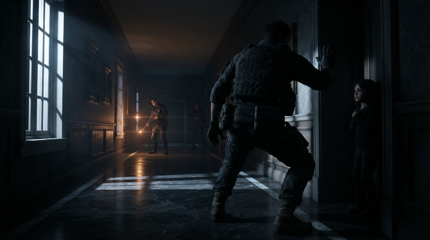 Stalk Enemies Through the Dark Halls