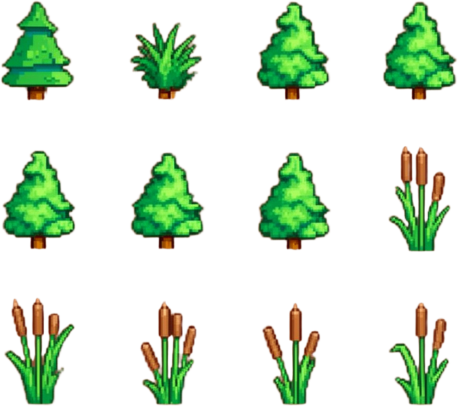 Pixel Nature Sprite Sheet