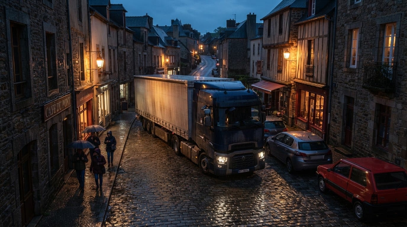Deliver cargo through dense towns