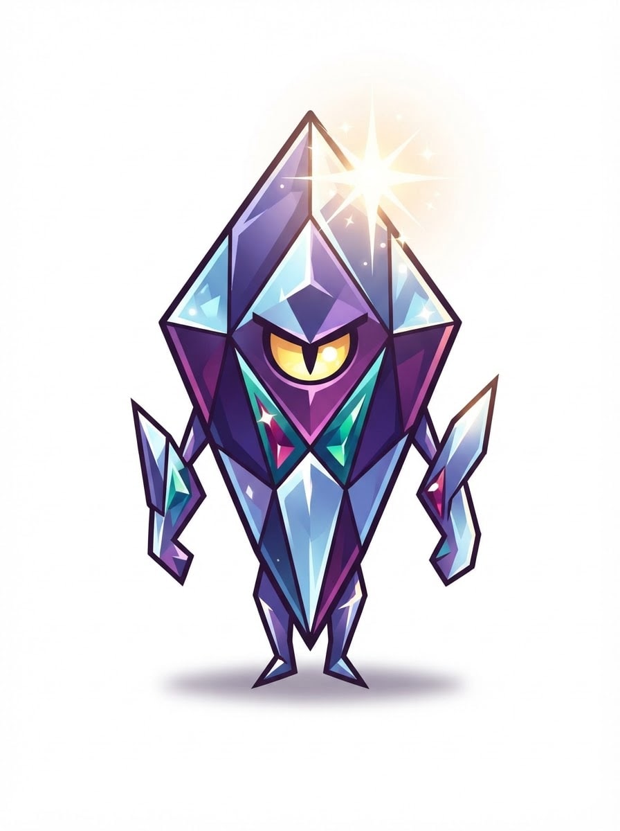 A sharp crystal gem