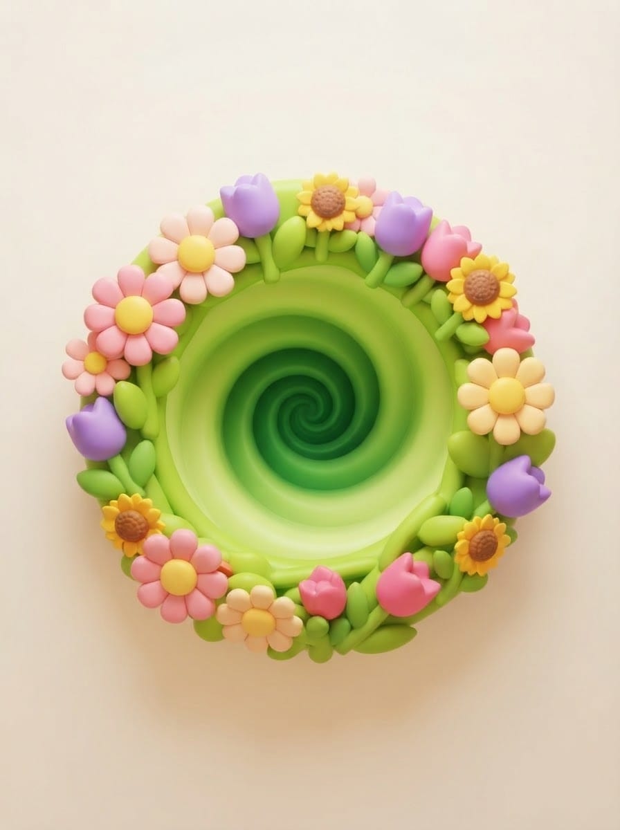 The flower garden hole