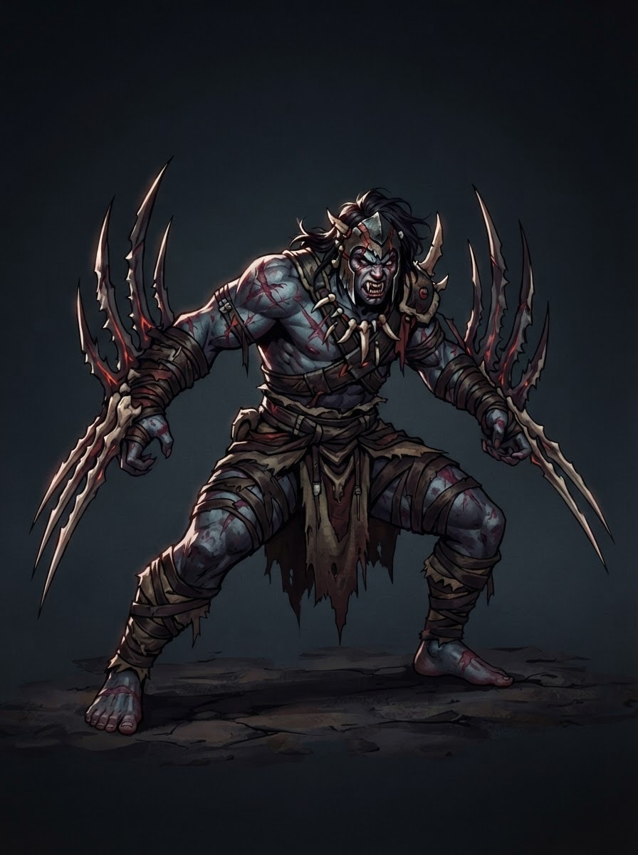 Bone-blade warrior