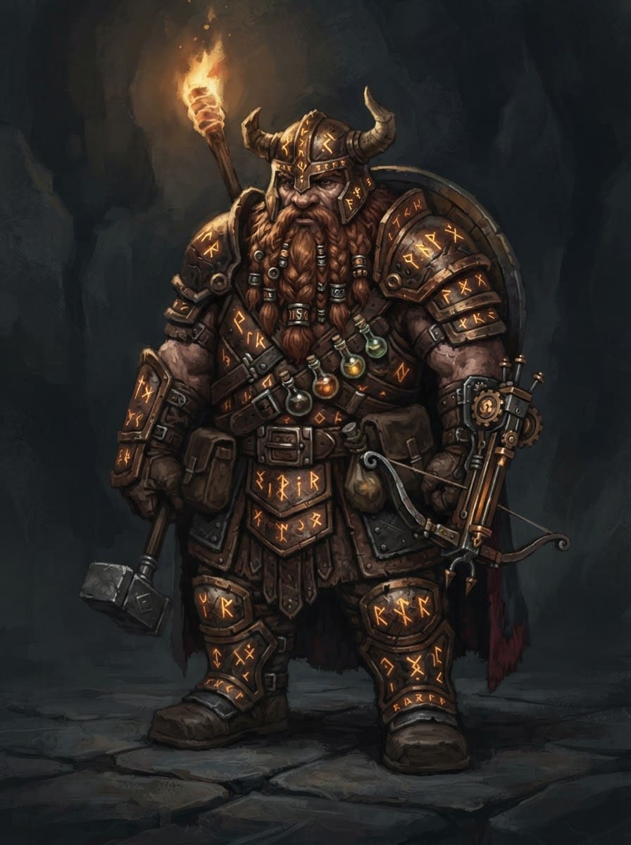 The dwarf rune artificer