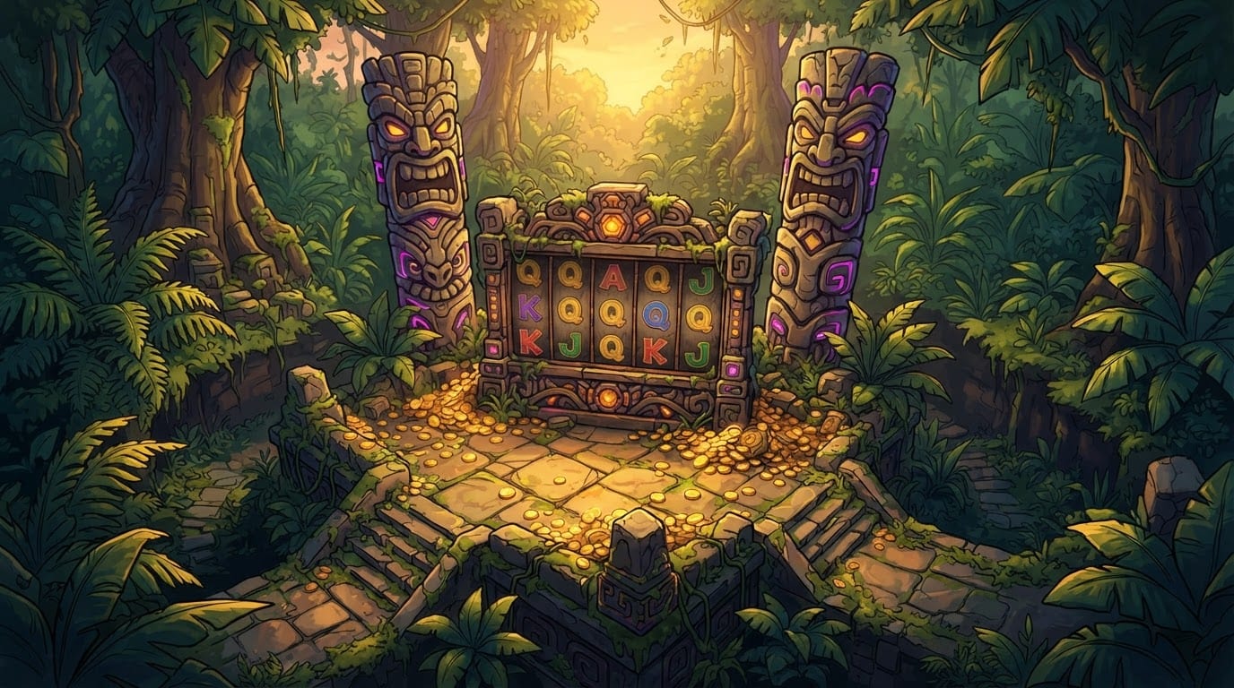 Ancient jungle stone ruins