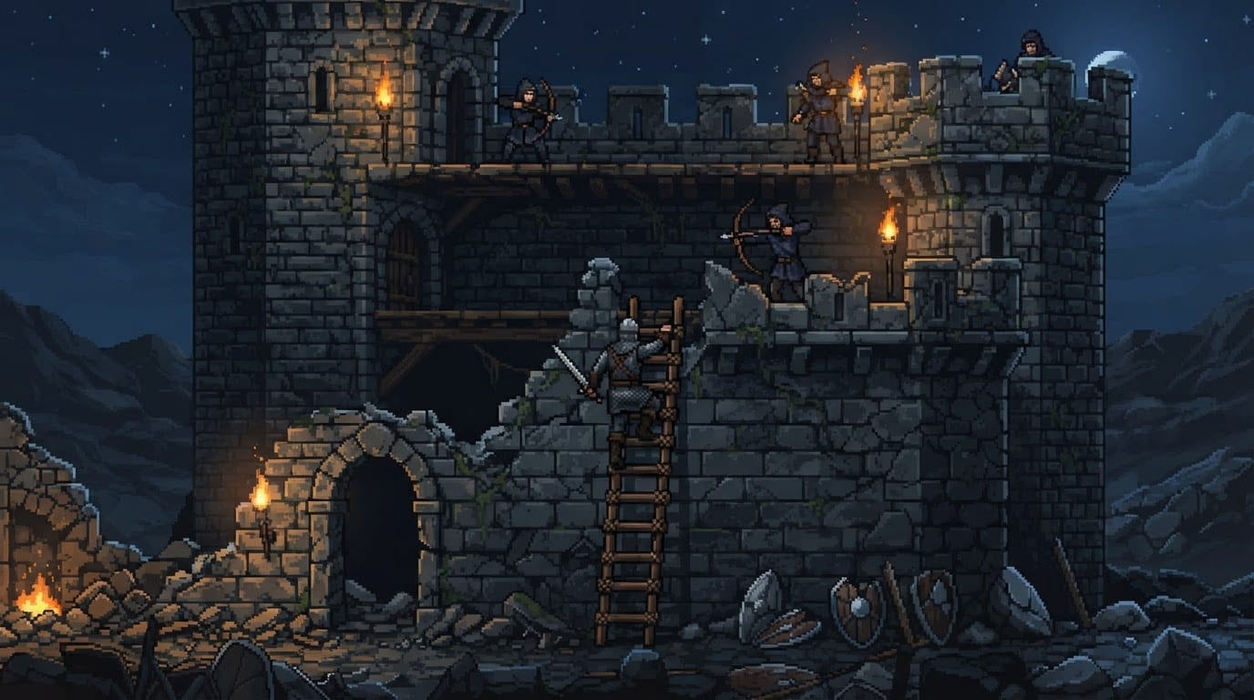 Storm a crumbling stone fortress