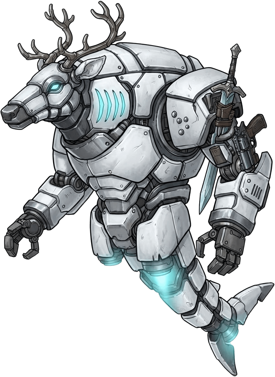 Image: Redesign this upright hovering Titan mech as a WHI