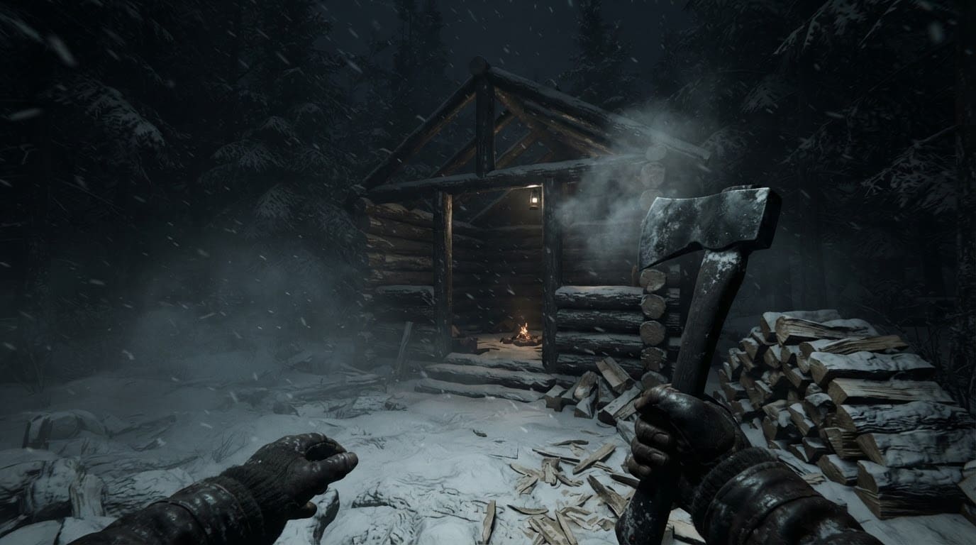Survive and build a cabin