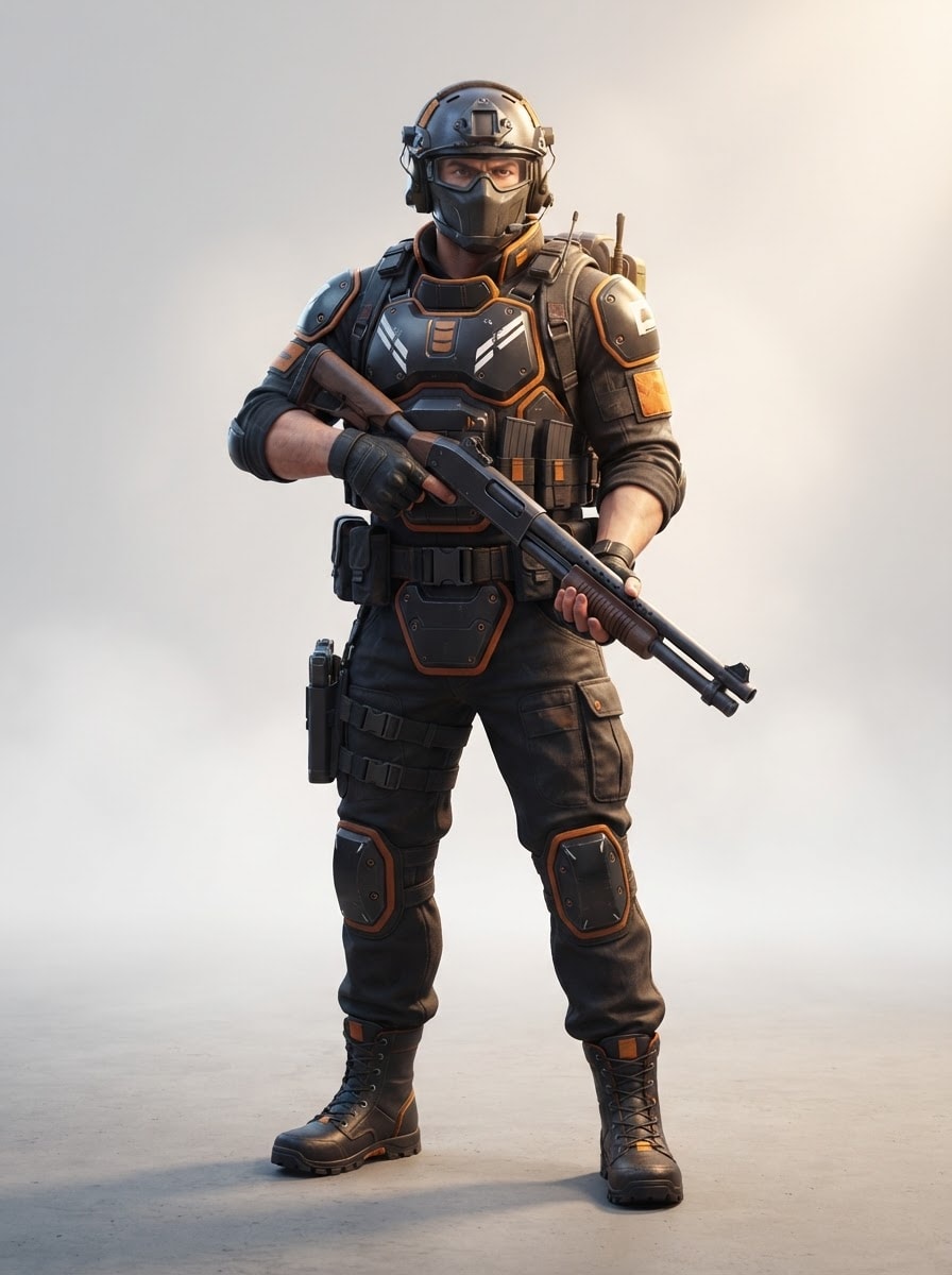 Armored assault soldier