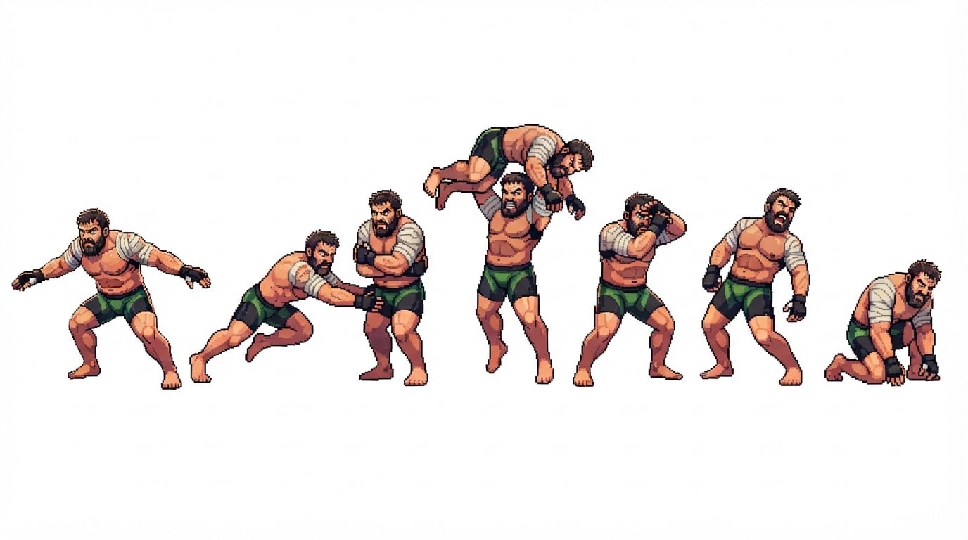Grappler Beast — pose ref