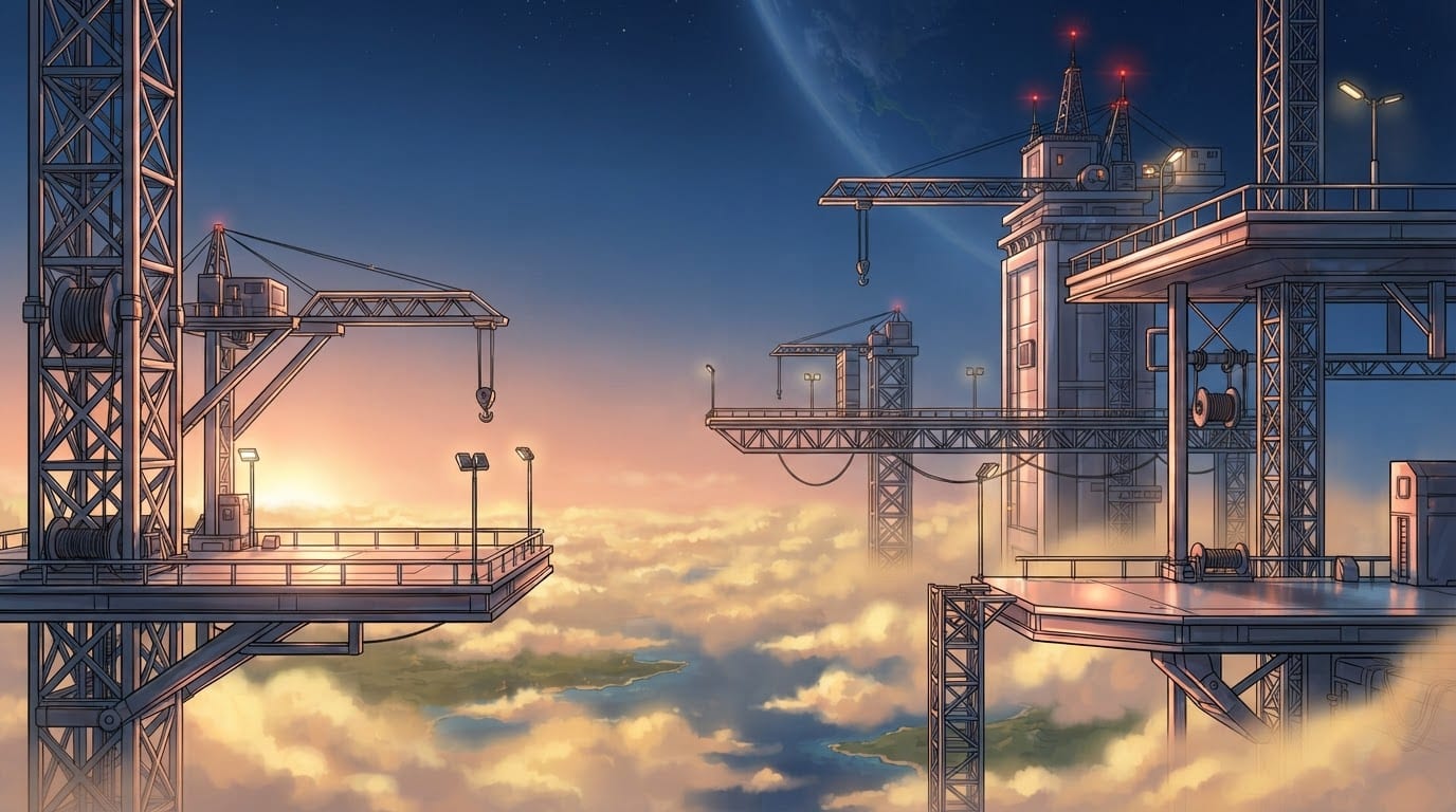 Image: Environment concept art for a 2D side-scrolling ac