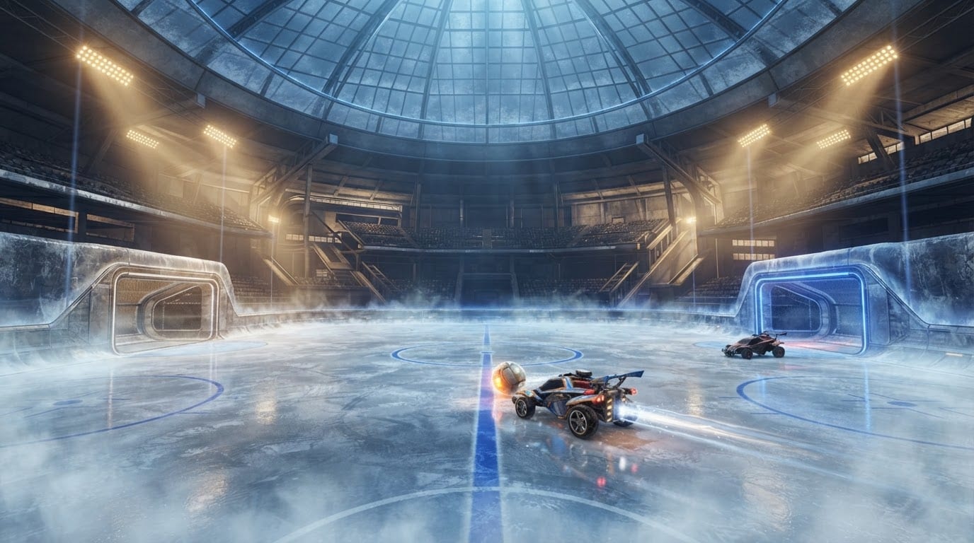 Indoor arctic ice dome